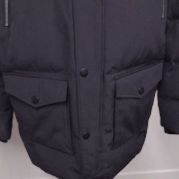 New Without Label Men's Classic Black Hooded Puffer Parca Jacket,Winter - Picture 4 of 16